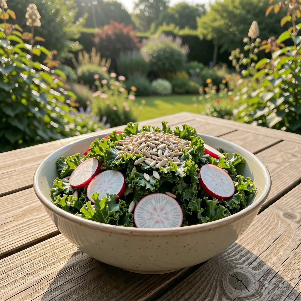 Serene garden environment